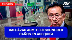 Fe de Erratas : BALCÁZAR ADMITE DESCONOCER DAÑOS EN AREQUIPA - ATV+