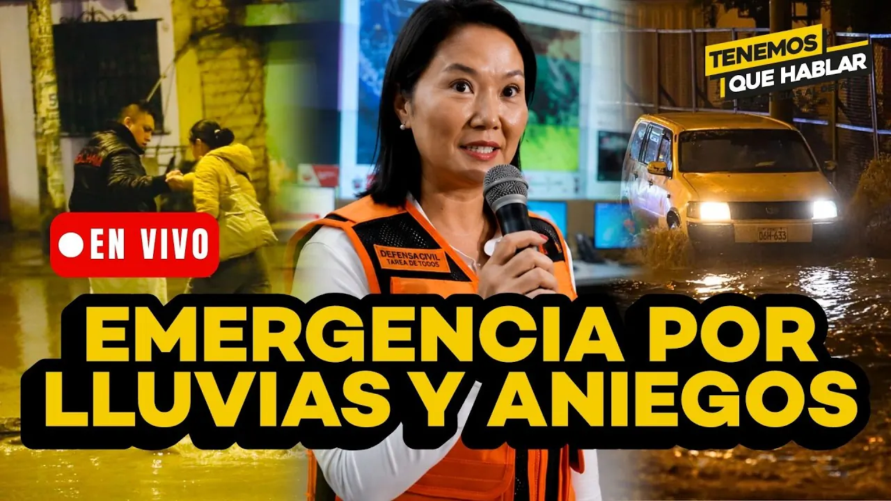 Reproducir: 🔴 KEIKO ANUNCIA MEDIDAS ANTE INUNDACIONES EN LIMA Y PRECIPITACIONES EN REGIONES POR LLUVIAS | TQH