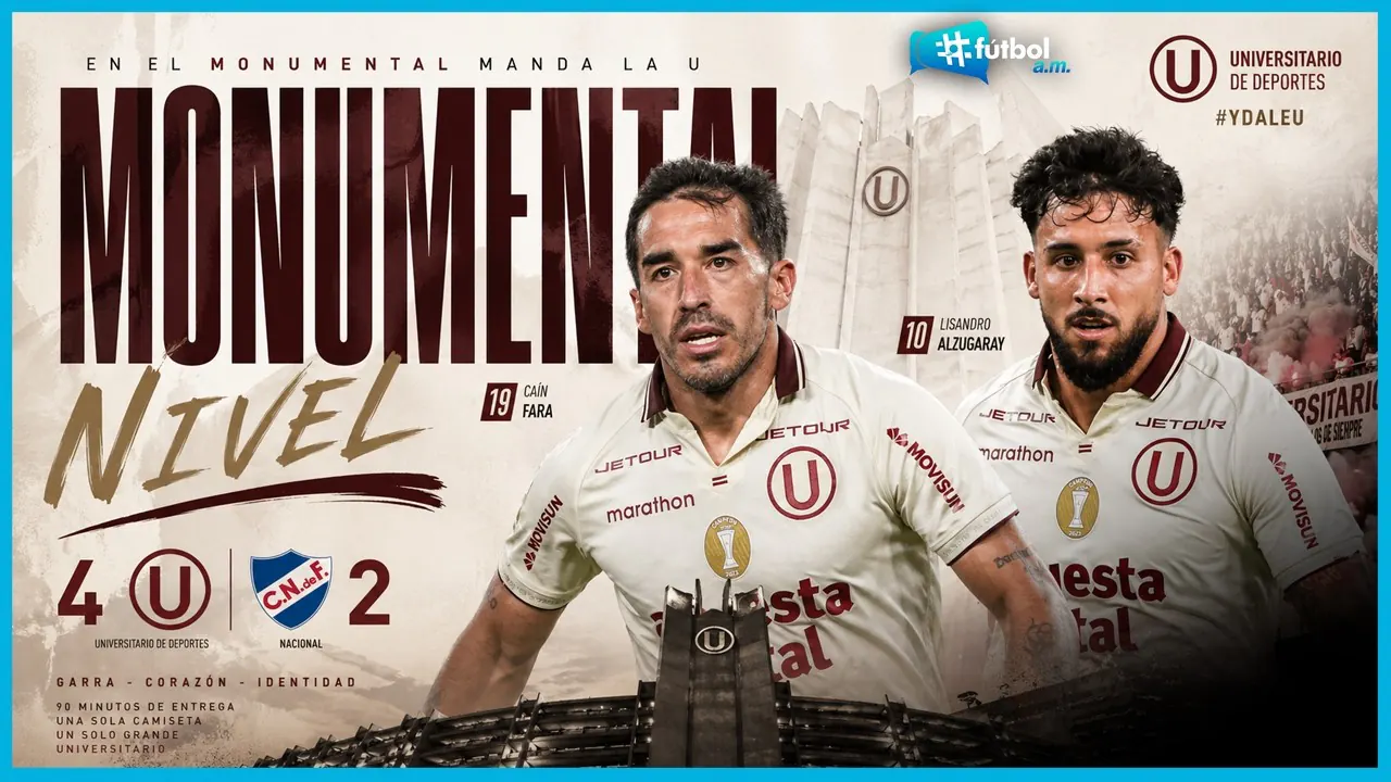 Reproducir: ⚽UNIVERSITARIO se hizo fuerte en el MONUMENTAL para ganarle a NACIONAL⚽ | Fútbol A.M. 30/04/26