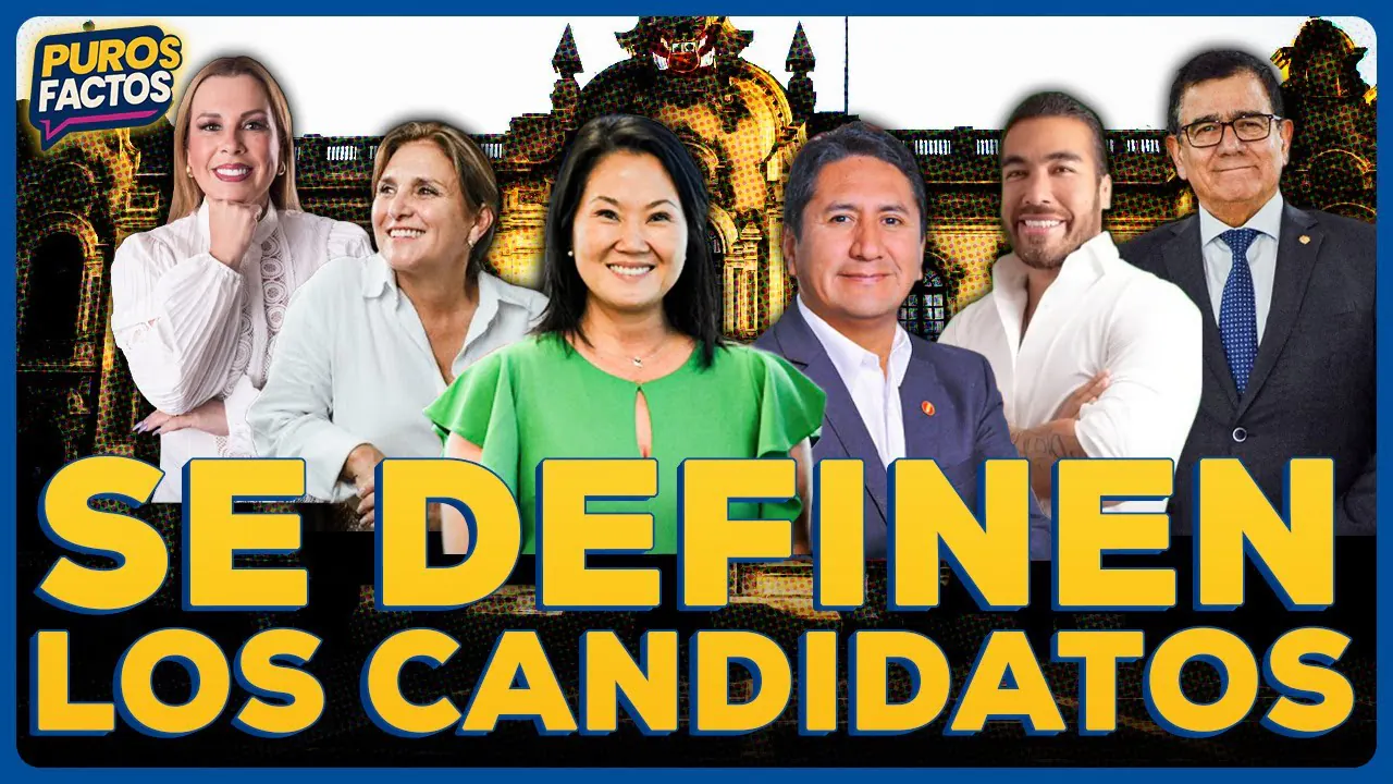 Reproducir: 🚨 #ENVIVO | SE CONFIRMARON MÁS CANDIDATOS A LA PRESIDENCIA DEL PERÚ #PUROSFACTOS