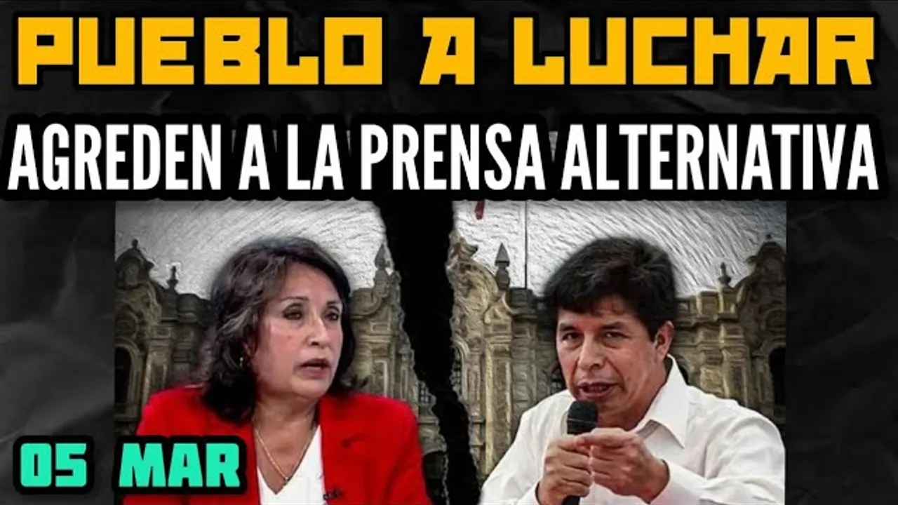Reproducir: PRESIDENTE CASTILLO LIBERTAD / DINA Y SUS MINISTROS TROLLES / AGREDEN A PRENSA ALTERNATIVA - 05 MAR