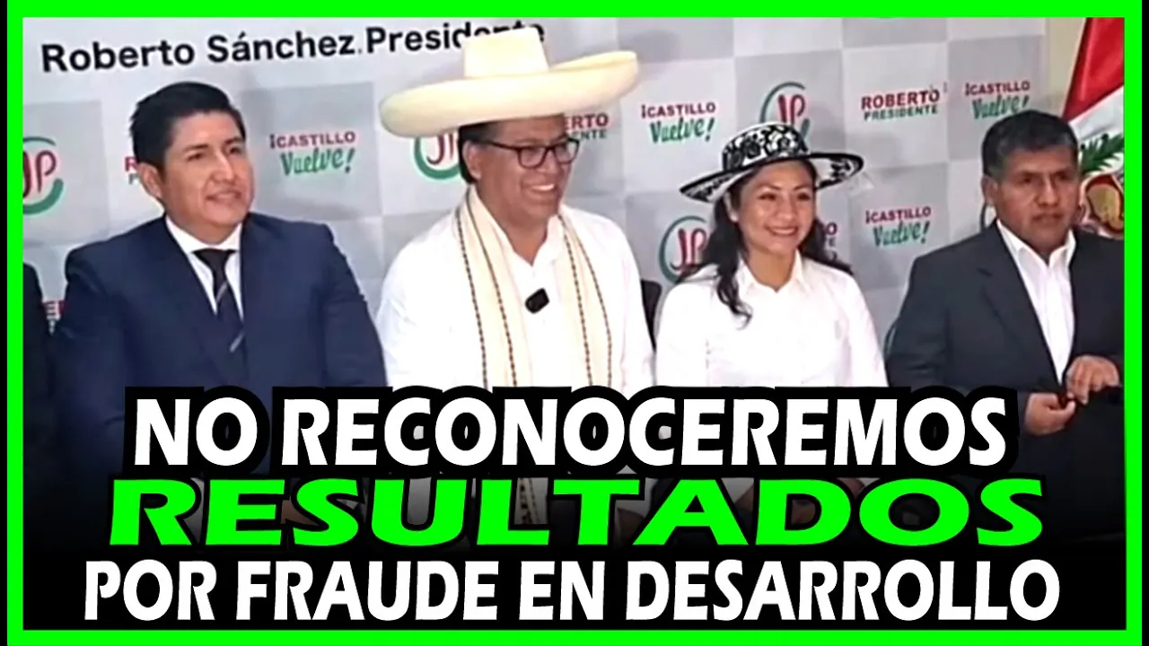Reproducir: ÚLTIMO MINUTO! ROBERTO SANCHEZ NO RECONOCERÁ RESULTADOS DE JNE : ELECCIONES DE 2026 SON VICIADAS