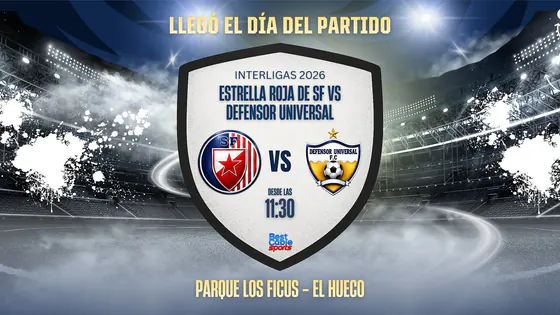 ¡EN VIVO! Estrella Roja de SF Defensor Universal | Interligas 24/05/26