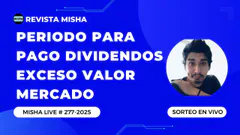 PERIODO PARA PAGO DIVIDENDOS EXCESO VALOR MERCADO