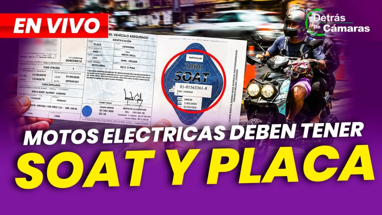 Reproducir: 🔴 EN VIVO | ¡ATENCIÓN! MOTOS ELÉCTRICAS DEBEN TENER SOAT | DETRÁS DE CÁMARAS – Panamericana TV