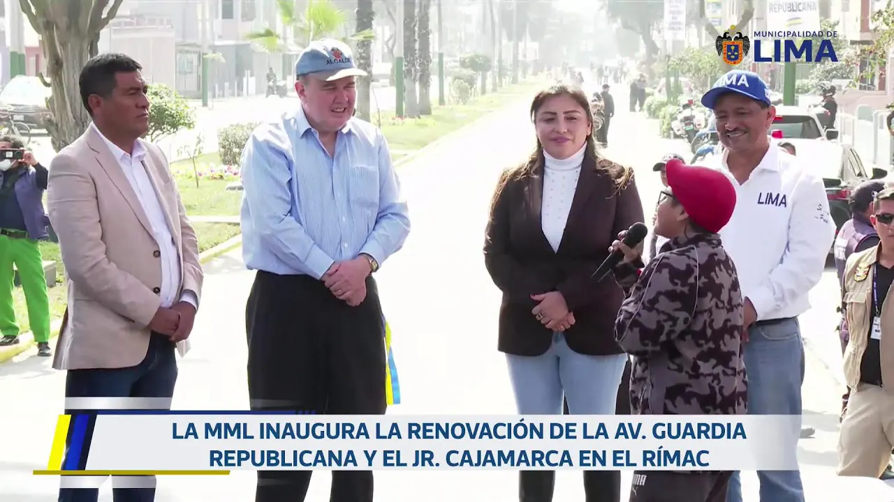 Reproducir: Inauguración de pistas de la av. Guardia Republicana y el jr. Cajamarca | 31 de agosto.