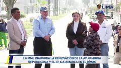 Inauguración de pistas de la av. Guardia Republicana y el jr. Cajamarca | 31 de agosto.