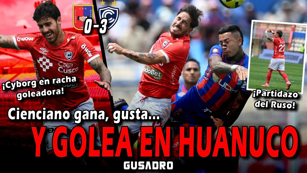Reproducir: POST SALA: ALIANZA UDH 0-3 CIENCIANO ¡GOLEADA DEL PAPÁ Y MANTENEMOS RACHA DE TRIUNFOS!