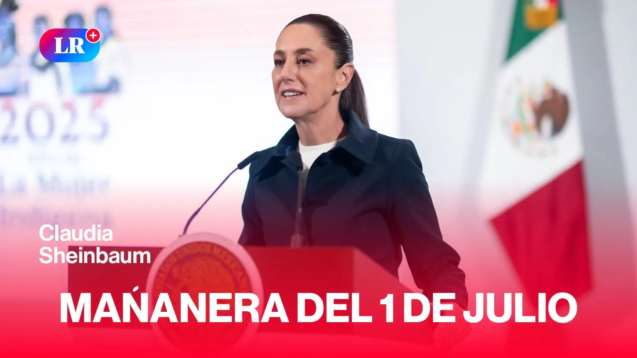 Reproducir: 🔴 CLAUDIA SHEINBAUM en la MAÑANERA de HOY 1 de julio de 2025 | #EnDirectoLR