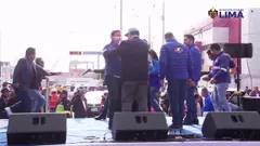 #ENVIVO | ¡La Municipalidad de Lima recibe los coches y las locomotoras donados por EE. UU.!