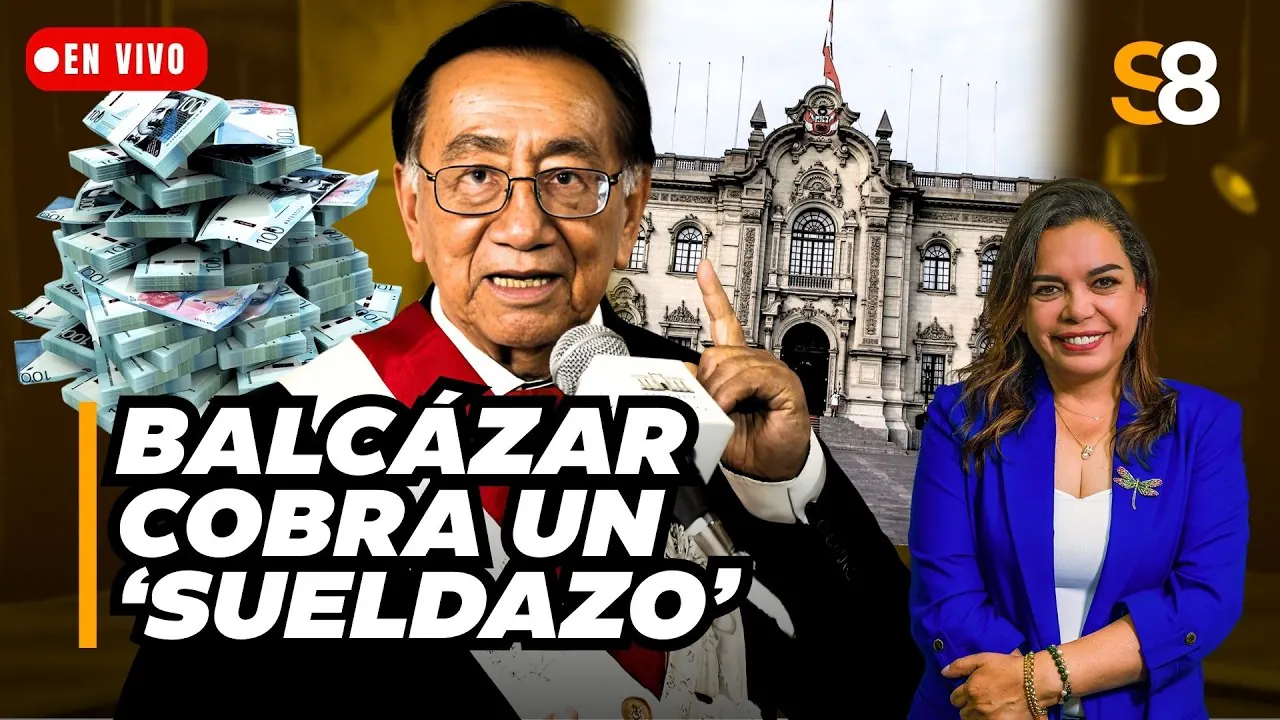 Reproducir: 🟡 PRESIDENTE BALCÁZAR SE LLEVA 50 MIL SOLES DE SUELDO EN PLENA CRISIS | Siempre a las ocho