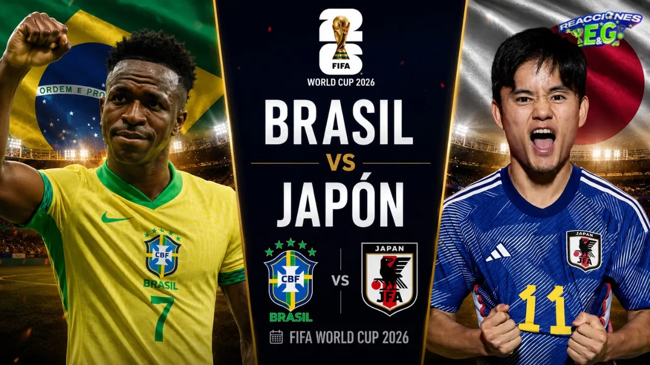 Reproducir: [REACCION] BRASIL VS JAPÓN REACCIÓN  EN VIVO | COPA DEL MUNDO 2026