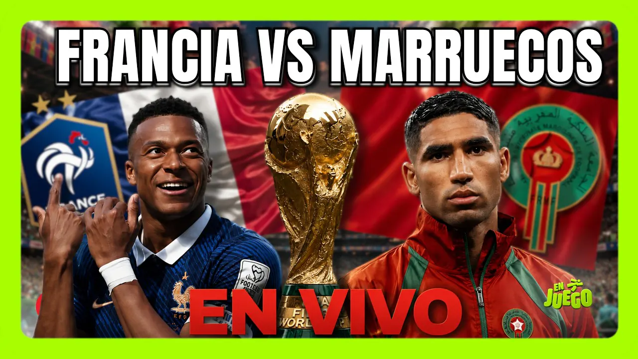 Reproducir: 🔴 EN VIVO FRANCIA VS MARRUECOS | SE DEFINE EL PRIMER SEMIFINALISTA | #enjuego