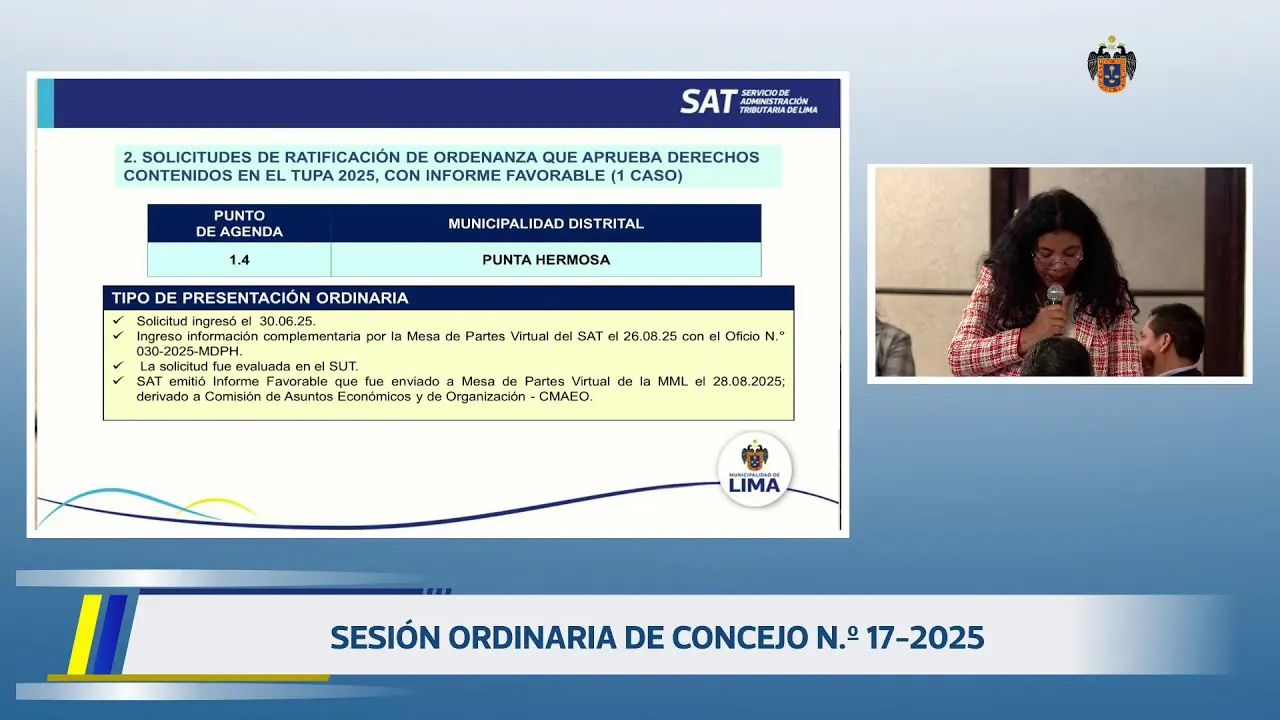 Reproducir: SESIÓN ORDINARIA DE CONCEJO N.º 17-2025 | 11 de setiembre.