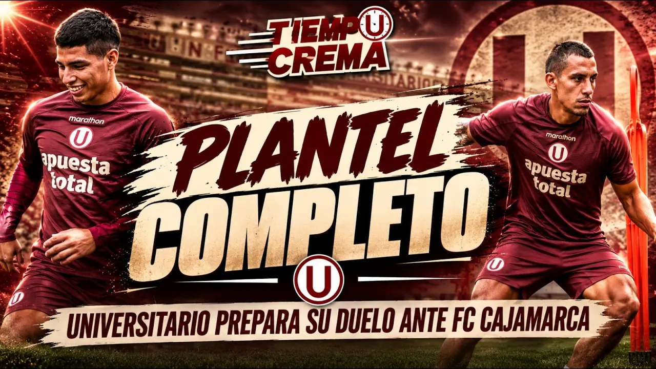 Reproducir: PLANTEL COMPLETO, UNIVERSITARIO SE PREPARA PARA ENFRENTAR A FC CAJAMARCA | TIEMPO CREMA x OVACIÓN