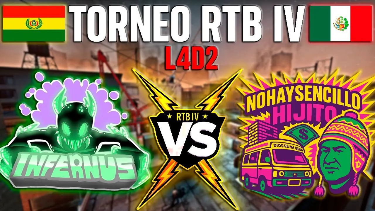 Reproducir: TORNEO RTB IV LEFT 4 DEAD 2 | Infernus Team VS No Hay Sencillo Hijito | Bolivia/PE VS MX/PE |