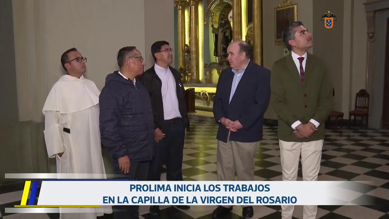 Reproducir: Inicio de trabajos de restauración en la #capilla de la Virgen del Rosario. 13 de mayo.