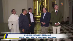 Inicio de trabajos de restauración en la #capilla de la Virgen del Rosario. 13 de mayo.