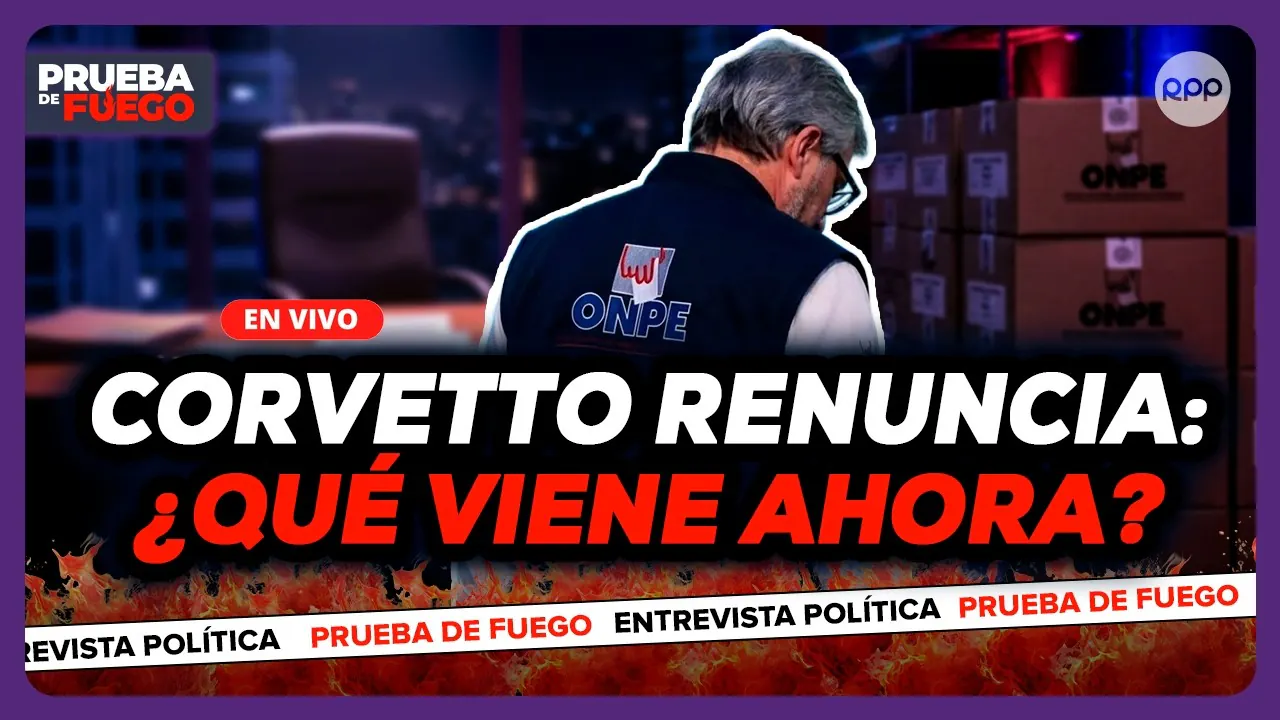 Reproducir: EN VIVO CORVETTO DEJA LA ONPE: crisis electoral y lo que viene tras su salida #PDFRPP