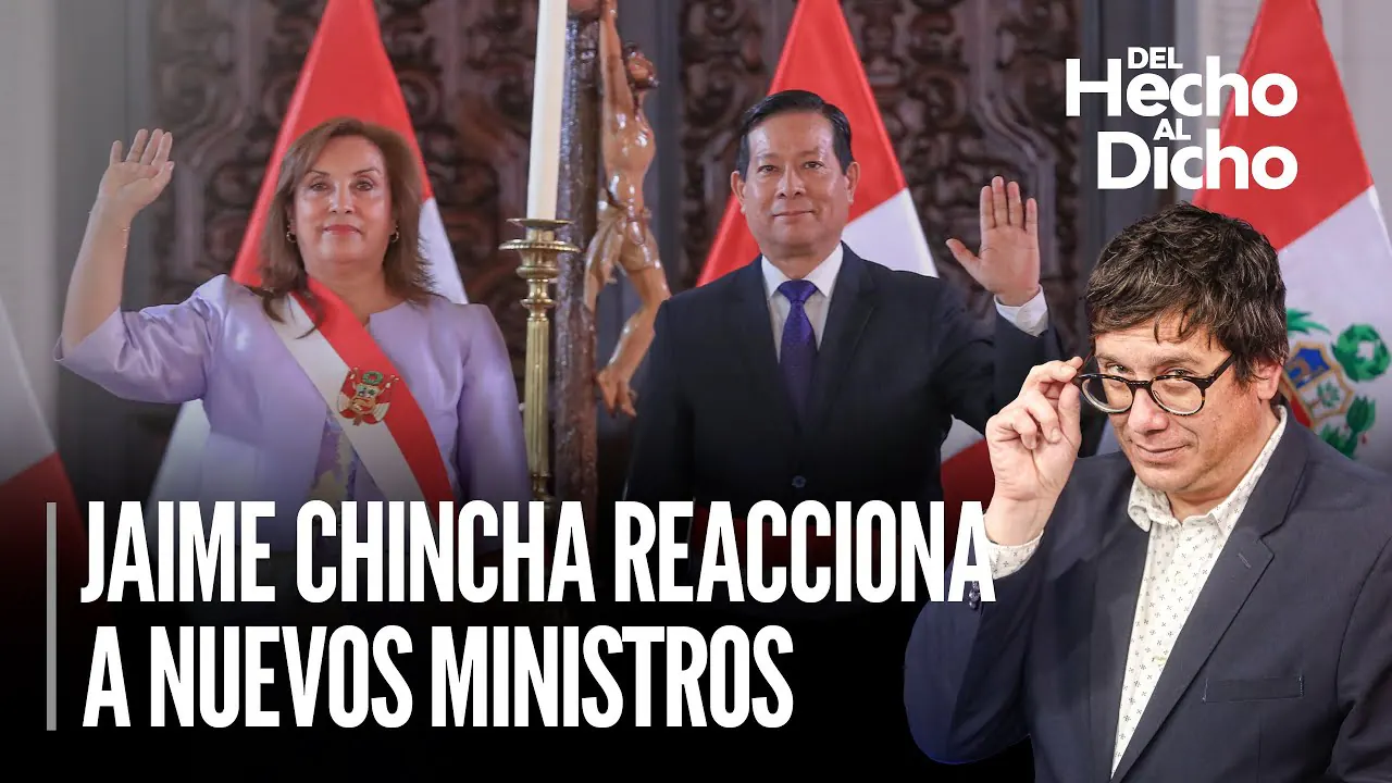 Reproducir: DINA BOLUARTE juramenta nuevos MINISTROS EN VIVO | Del Hecho al Dicho con Jaime Chincha