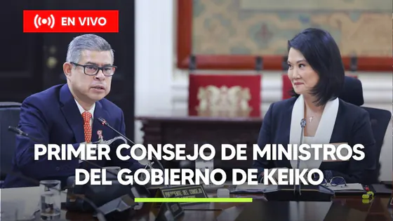 KEIKO ENCABEZA SU PRIMER CONSEJO DE MINISTROS Y SU GABINETE DIVIDE OPINIONES | HORA PUNTA