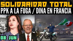 PPK SE INTENTA FUGAR DEL PERÚ / DINA EN FRANCIA / PROTESTA TOTAL EN 33.UU - 08 JUN