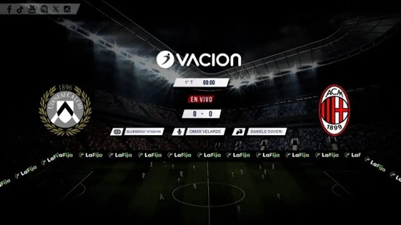 Reproducir: Udinese vs. AC Milán por RADIO OVACION | SERIE A