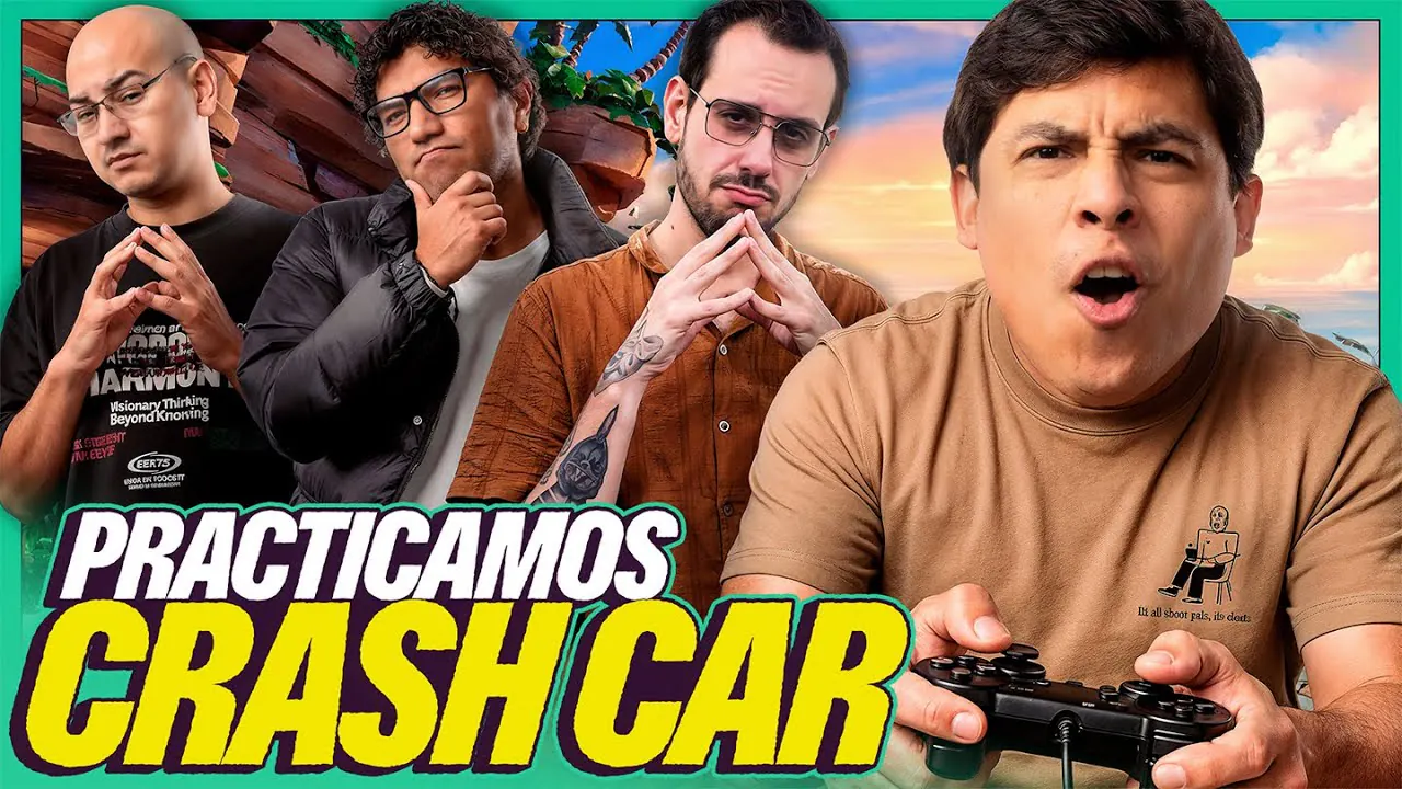Reproducir: PRACTICAMOS CRASH CAR PARA ENCUENTRO CON PHILLIP | HABLA GOOD EN VIVO