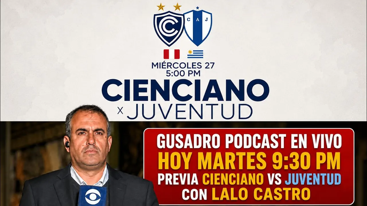 Reproducir: GUSADRO PODCAST: PREVIA CIENCIANO VS JUVENTUD - ALTAS Y BAJAS (9:30 PM)
