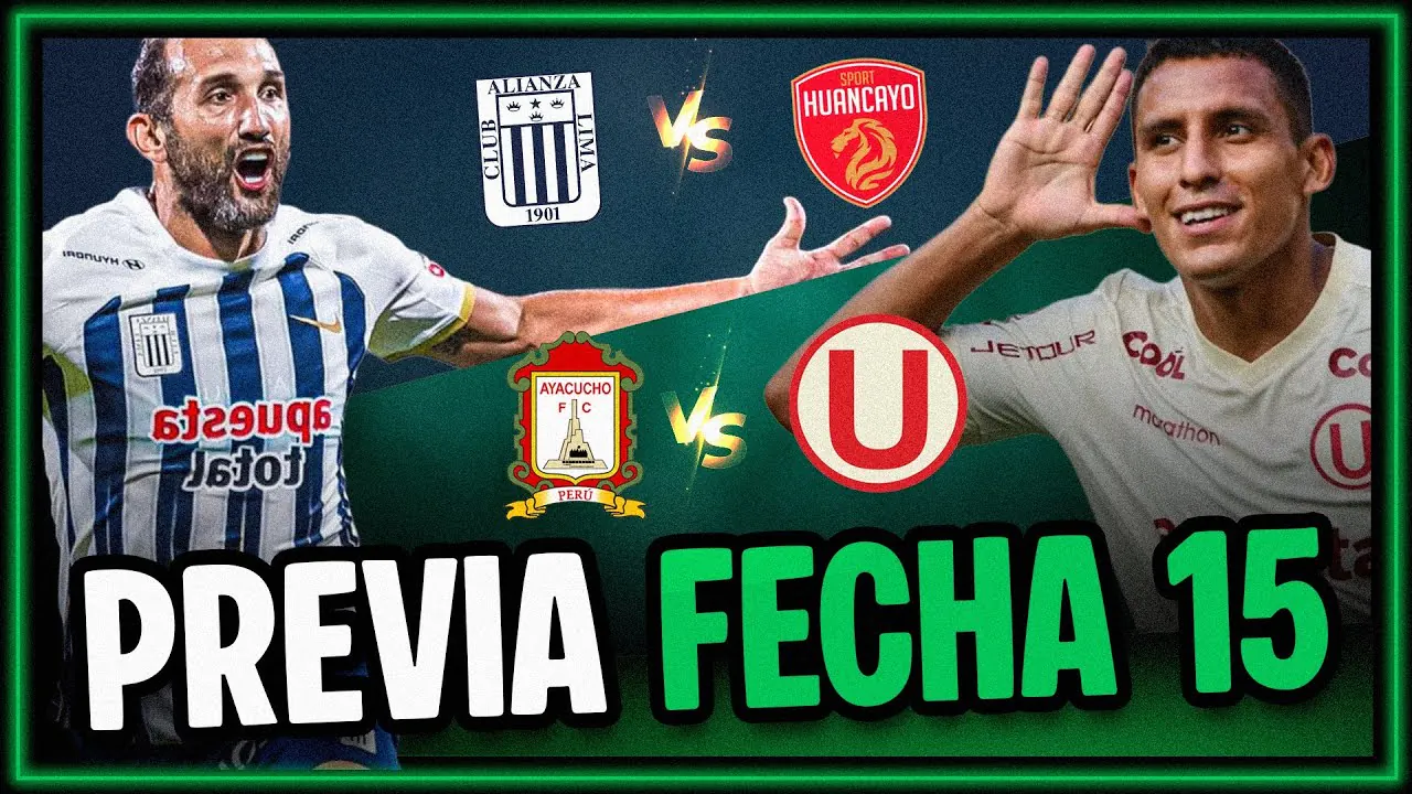 Reproducir: TODO SOBRE LA FECHA 15 DEL APERTURA DE LA LIGA1 #ALIANZALIMA #UNIVERSITARIO #sportingcristal