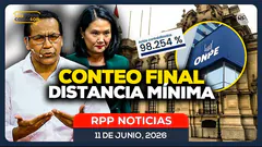 Conteo ONPE al 98% | Keiko Fujimori vs Roberto Sánchez: carrera por la Presidencia | RPP NOTICIAS