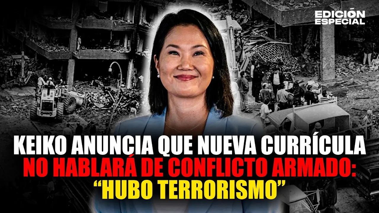 Reproducir: #EnVivo Keiko Fujimori anuncia que textos escolares no hablarán de "guerra civil" sino de terrorismo