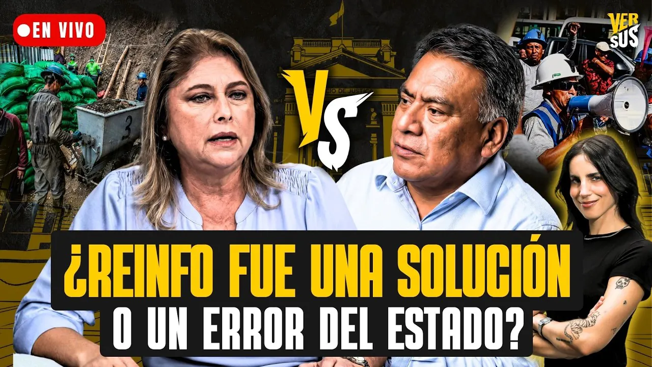 Reproducir: 🟠 ¿EL REINFO TERMINÓ FAVORECIENDO LA MINERÍA ILEGAL?: ROXANA ROCHA VS. VELÁSQUEZ QUESQUÉN | Versus