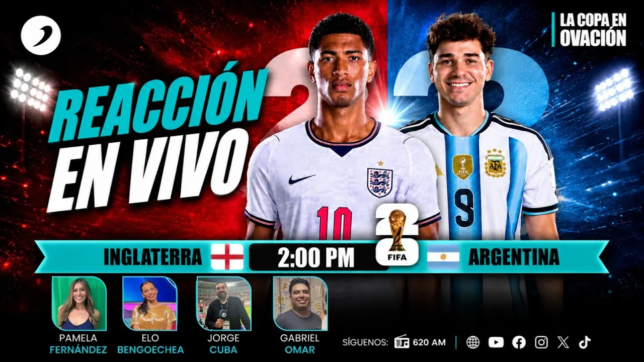 Reproducir: INGLATERRA VS ARGENTINA | EN VIVO | LA COPA EN OVACIÓN🏆🔥