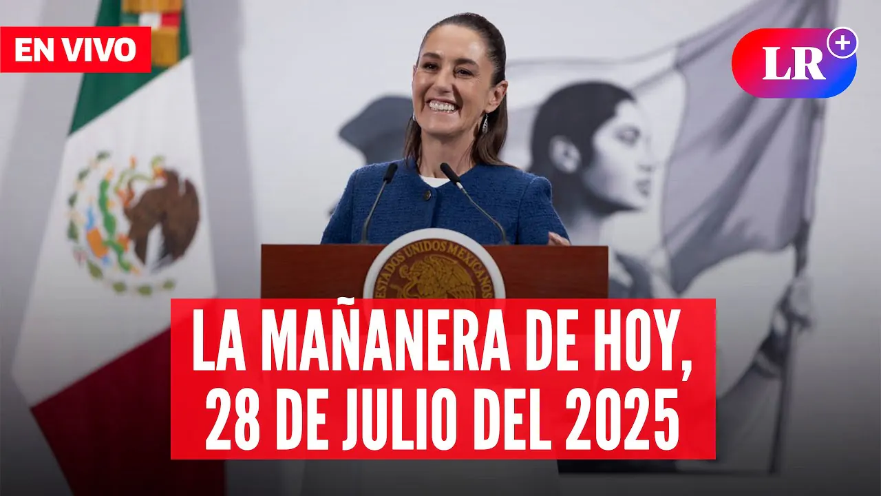 Reproducir: 🔴Claudia Sheinbaum en la Mañanera de hoy, 28 de julio | #EnDirectoLR