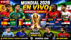 ESPAÑA 4-0 ARABIA SAUDITA, BÉLGICA 0-0 IRÁN, URUGUAY 2-2 CABO VERDE Y NUEVA ZELANDA VS. EGIPTO