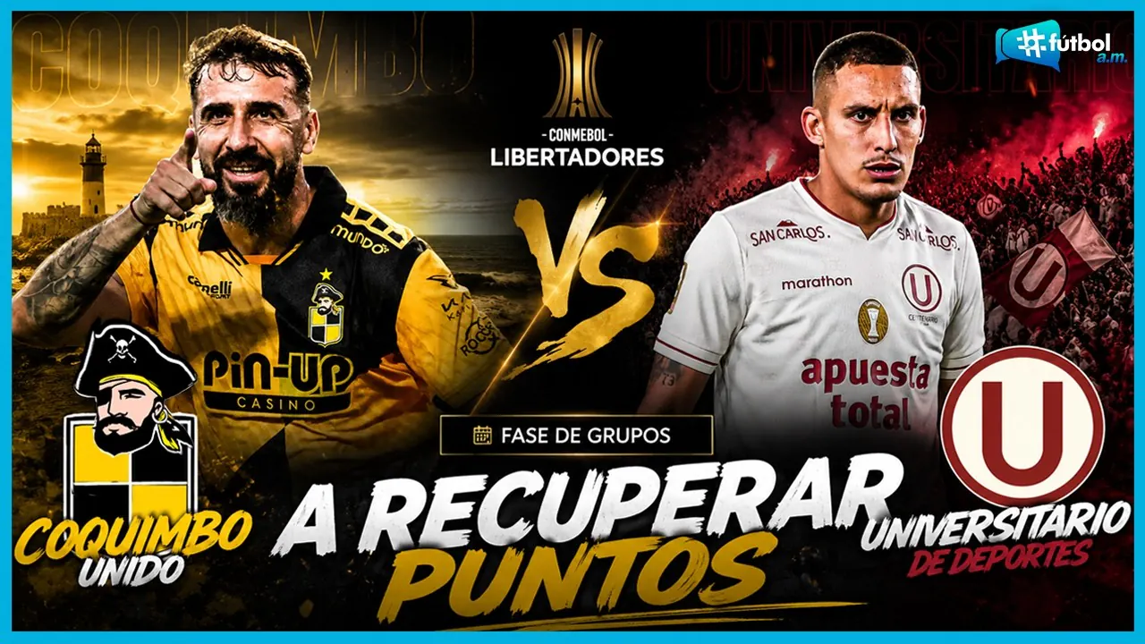 Reproducir: UNIVERSITARIO por los tres puntos ante COQUIMBO UNIDO en la LIBERTADORES | Fútbol A.M. 07/05/26