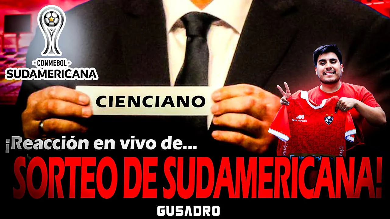 Reproducir: SORTEO COPA SUDAMERICANA - REACCIÓN EN VIVO AL GRUPO DE CIENCIANO