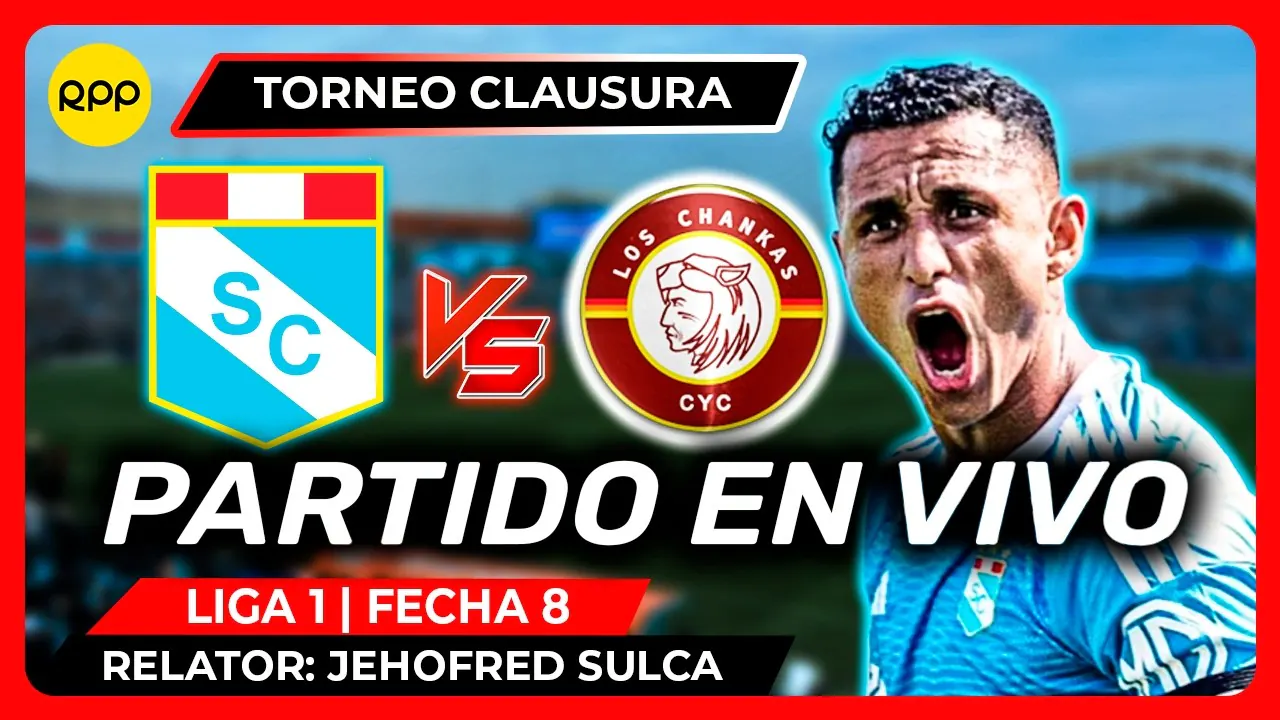 Reproducir: SPORTING CRISTAL VS LOS CHANKAS 🔴EN VIVO LIGA 1 TORNEO CLAUSURA 2026 | Transmisión Oficial RPP