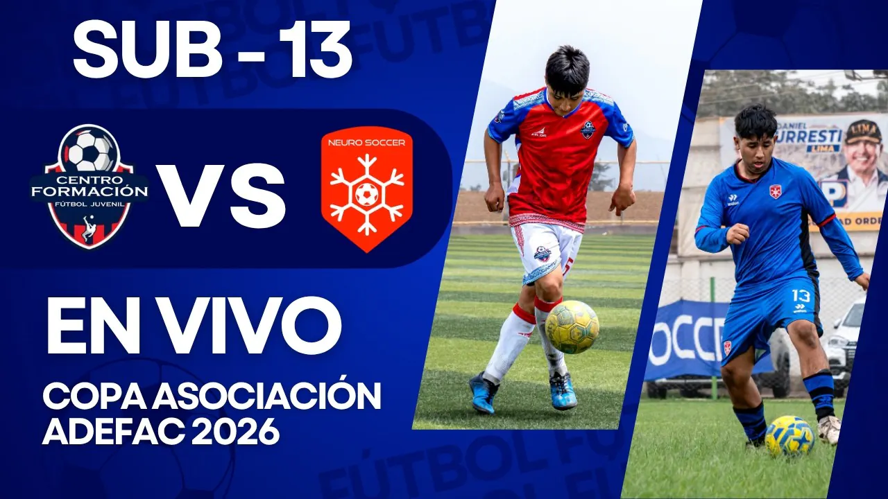 Reproducir: CENTRO FORMACIÓN VS NEURO SOCCER SUB 13 | COPA ASOCIACIÓN ADEFAC | JORNADA 9 | TORNEO CLAUSURA