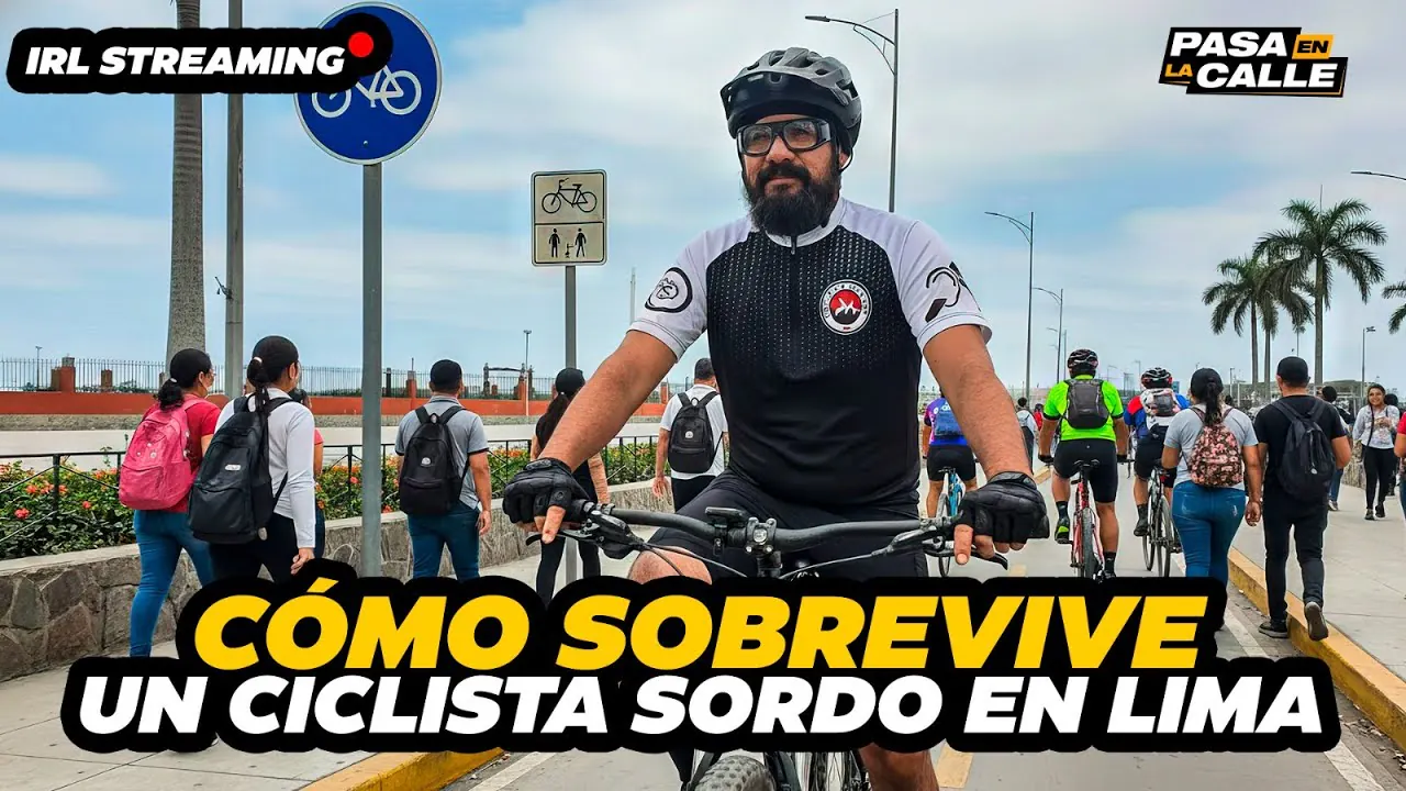 Reproducir: 🔴 IRL: Pedalear sin escuchar: ¿cómo se traslada Miguel Lúcar en Lima? | Pasa en la Calle EN VIVO