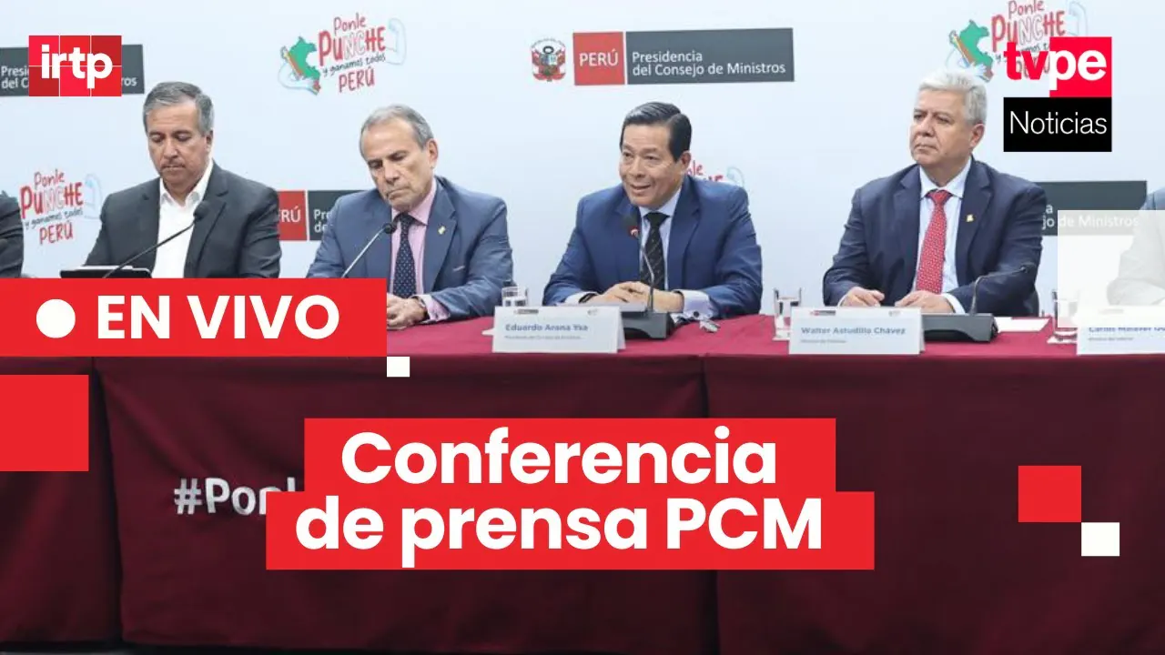 Reproducir: 🔴 Premier Eduardo Arana y ministros de Estado ofrecen conferencia de prensa