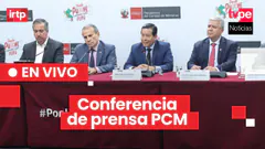 Premier Eduardo Arana y ministros de Estado ofrecen conferencia de prensa
