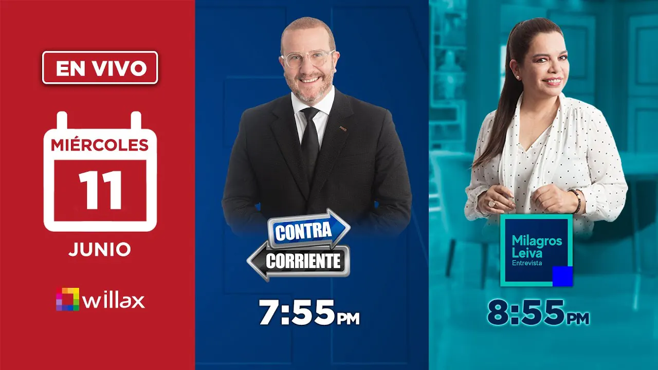 Reproducir: Willax en vivo - CONTRACORRIENTE - MILAGROS LEIVA ENTREVISTA - 11/06/2025 | Willax