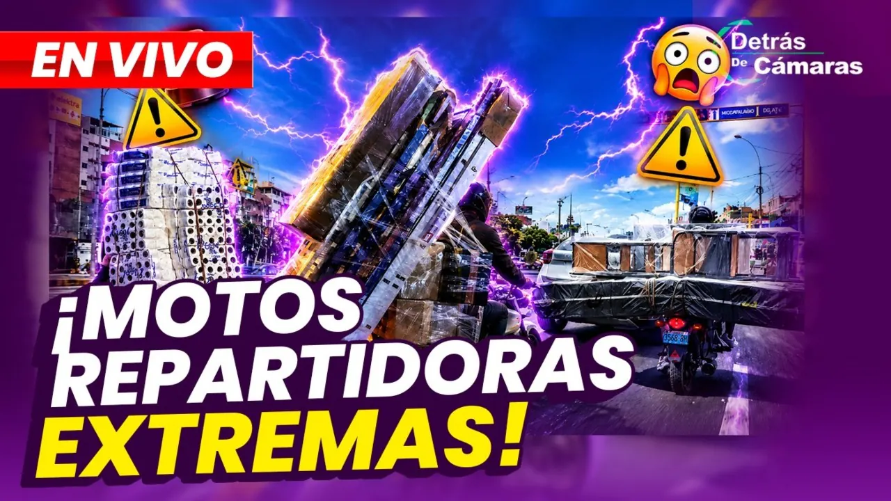 Reproducir: 🔴 EN VIVO – MOTOS REPARTIDORAS EXTREMAS| DETRÁS DE CÁMARAS – Panamericana TV