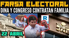 COMENZÓ EL FR4UD3 / DINA Y CONGRESISTAS PUEDEN METER FAMILIA EN EL ESTADO / PEDRO LIBERTAD - 22 ABR