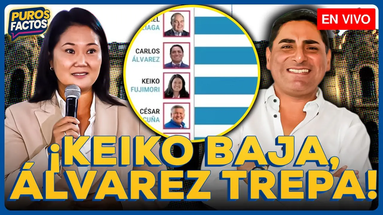 Reproducir: 🚨 #ENVIVO | CARLOS ÁLVAREZ SUBE A 2° PUESTO EN ENCUESTA SOBRE ELECCIONES PRESIDENCIALES #PUROSFACTOS