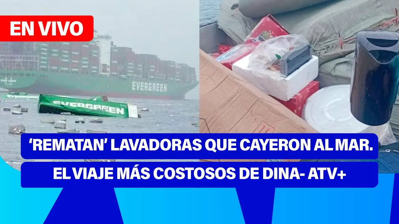 Reproducir: Fe de Erratas 📱🎙️ | ‘REMATAN’ LAVADORAS QUE CAYERON AL MAR. EL VIAJE MÁS COSTOSOS DE DINA - ATV+