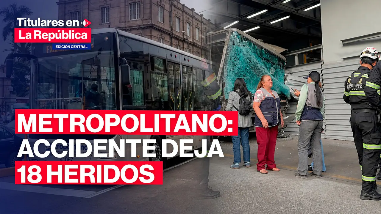Reproducir: 🔴 APARATOSO ACCIDENTE DE METROPOLITANO DEJA 18 HERIDOS #TLR