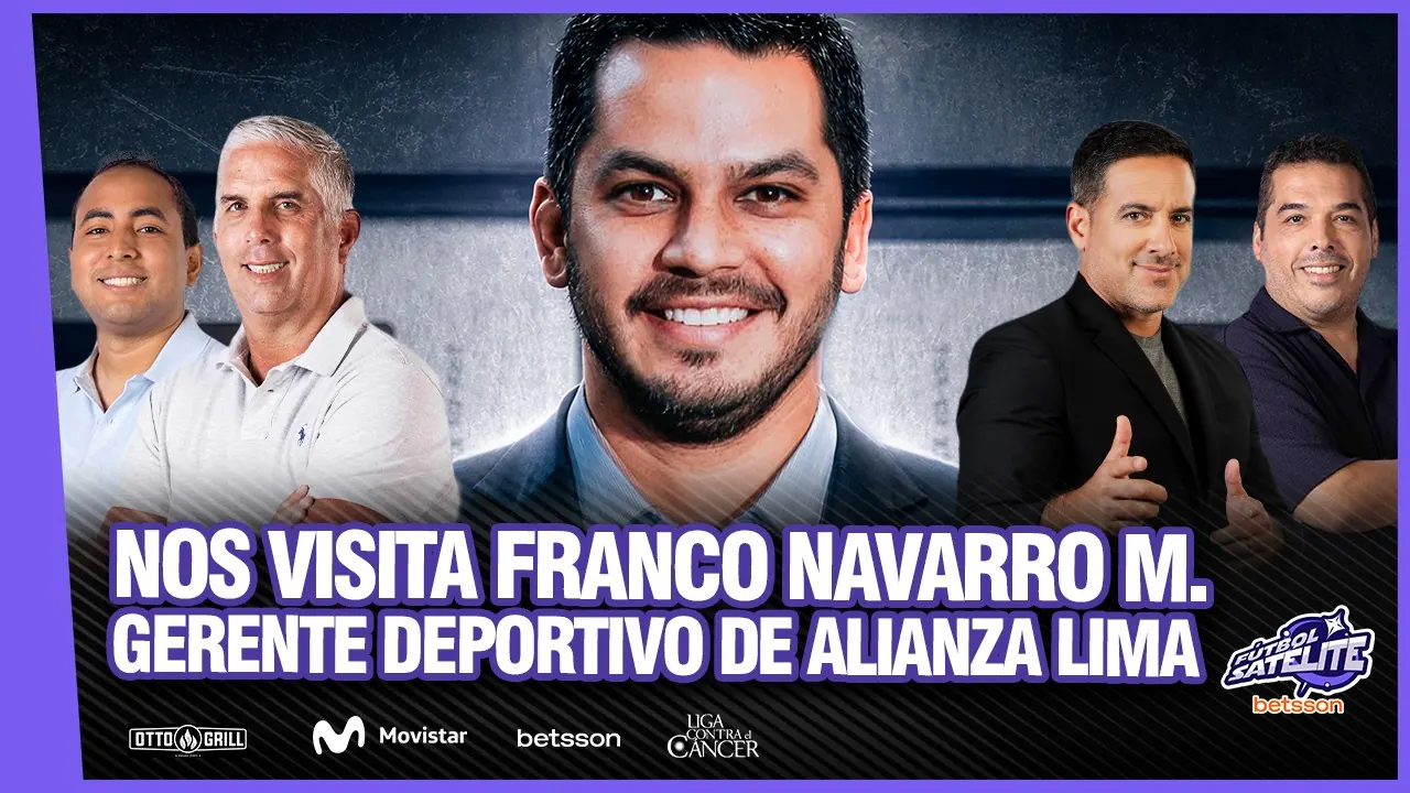 Reproducir: FRANCO NAVARRO M., GERENTE DEPORTIVO DE ALIANZA, LLEGA A FÚTBOL SATÉLITE CON DIEGO REBAGLIATI
